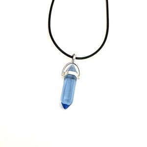 ⭐️ 5 for $25 Hexagonal Crystal Pendant Necklace Black Braided Cord